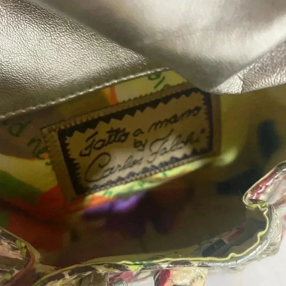 Carlos falchi small graffiti tatto Python print crossbody handbag - Picture 13 of 13